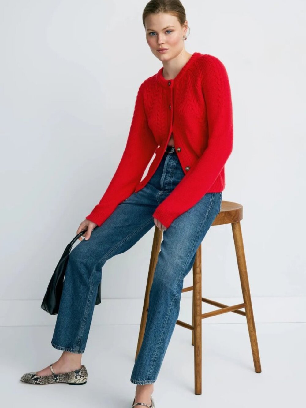 Marine Layer Everly Cable Cardigan Size Small